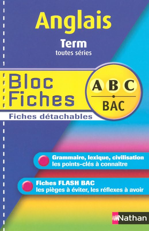 BLOC FICHES ABC ANGL TER TTES book