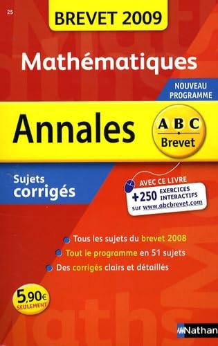 ANNAL 09 ABC BREV SUJ COR MATH book