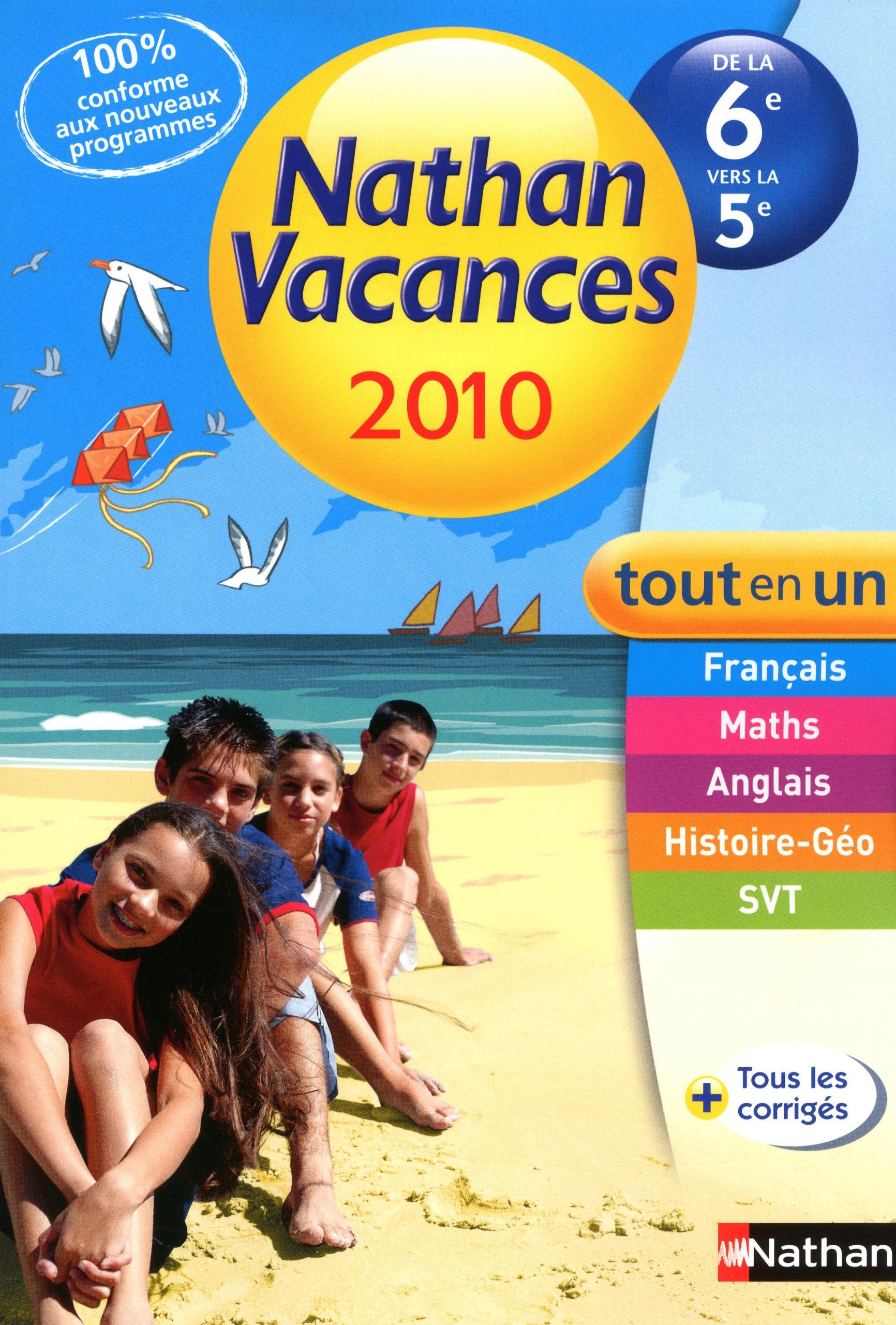 Nathan Vacances tout en un de la 6e vers la 5e Books