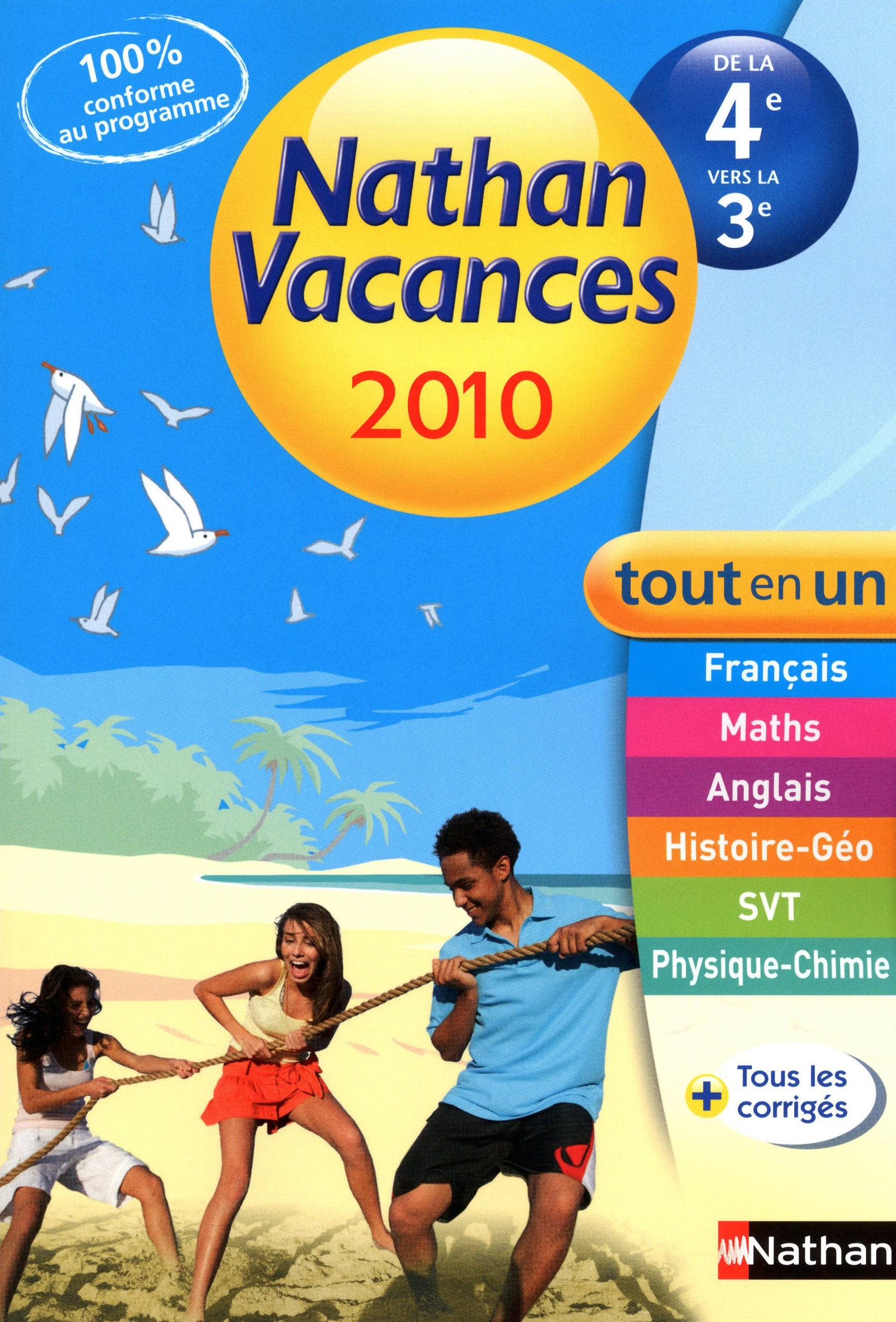 Nathan Vacances tout en un de la 4e vers la 3e Books
