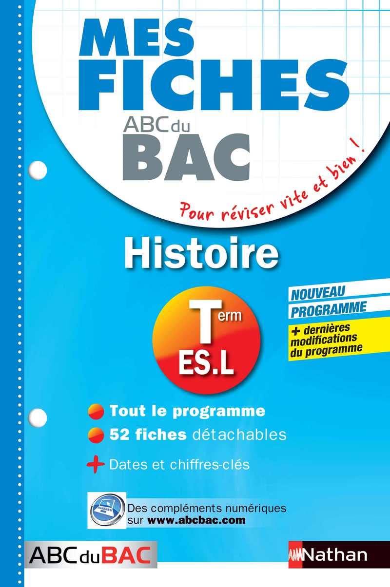 Mes fiches ABC du BAC Histoire Term ES.L book