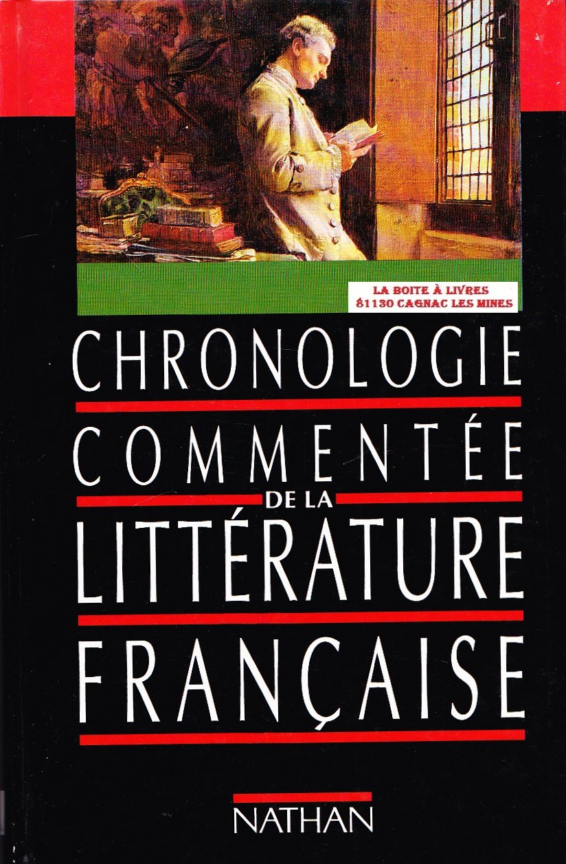 Chronologie commentée de la littérature française Books