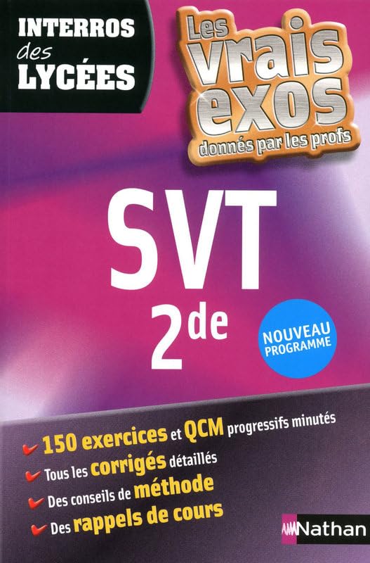 SVT 2de, nouveau programme: Les vrais exos donnés par les profs Books