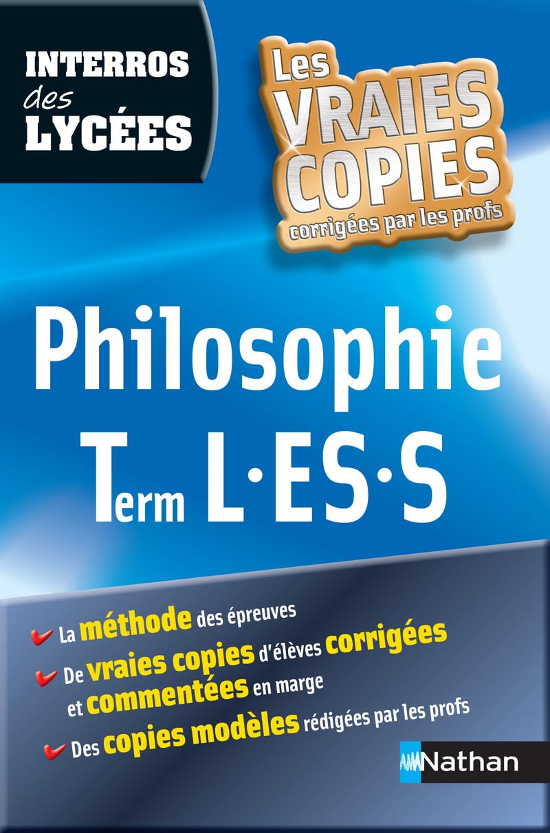 Interros des Lycées Philosophie Term L.ES.S book