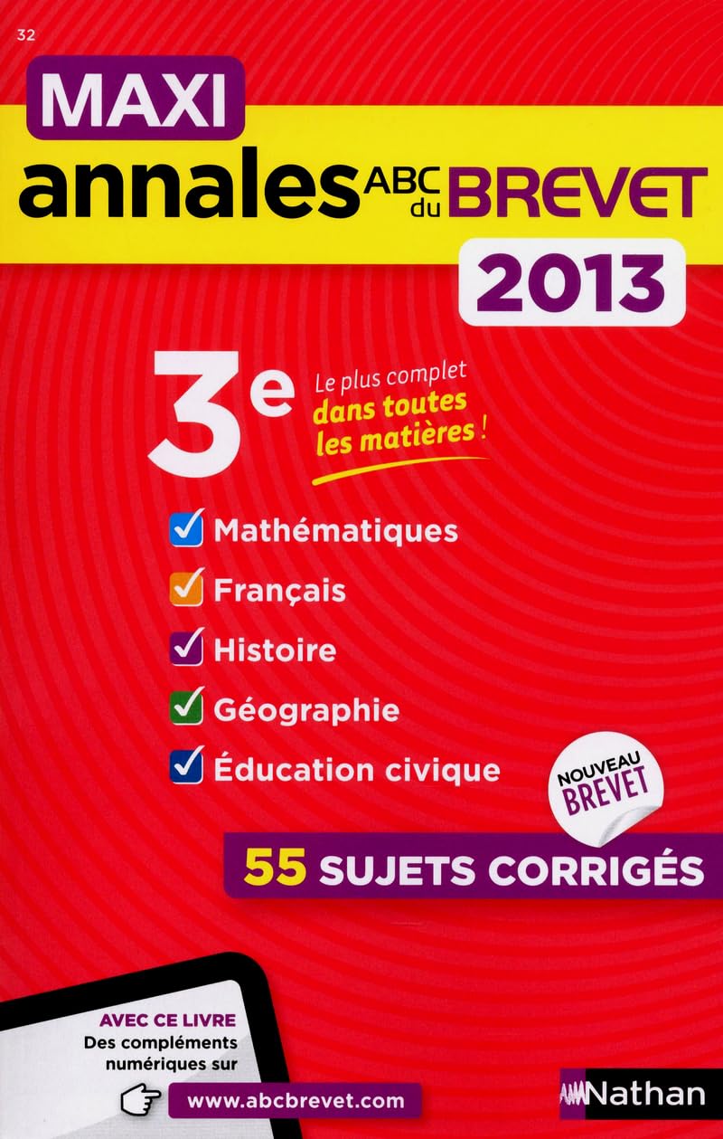 MAXI ANNALES BREVET 2013 book
