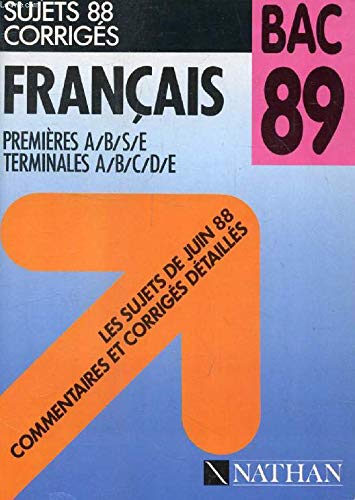 Corr.bac 89 français 1-t book