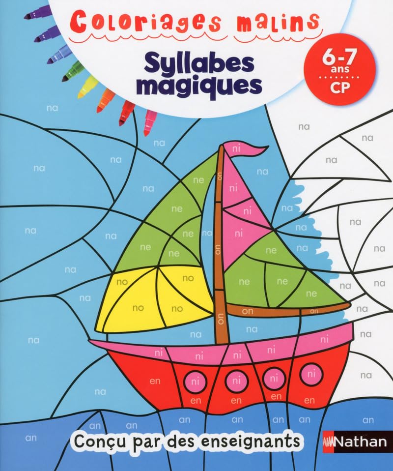 Syllabes magiques CP 6/7 ans - Coloriages malins Professional & Reference Books