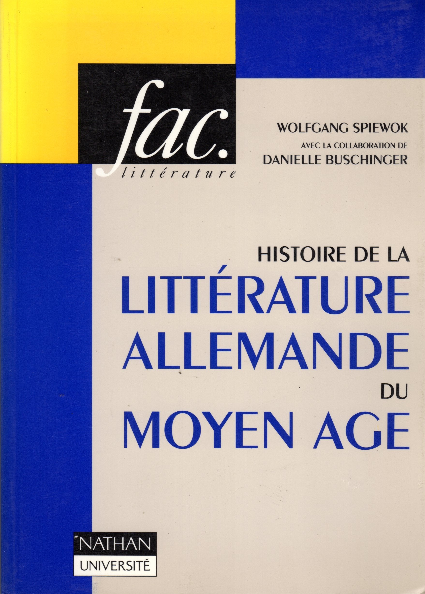 Histoire de la littérature allemande du Moyen Age Books