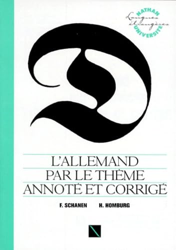L'Allemand par le thème annoté et corrigé Books
