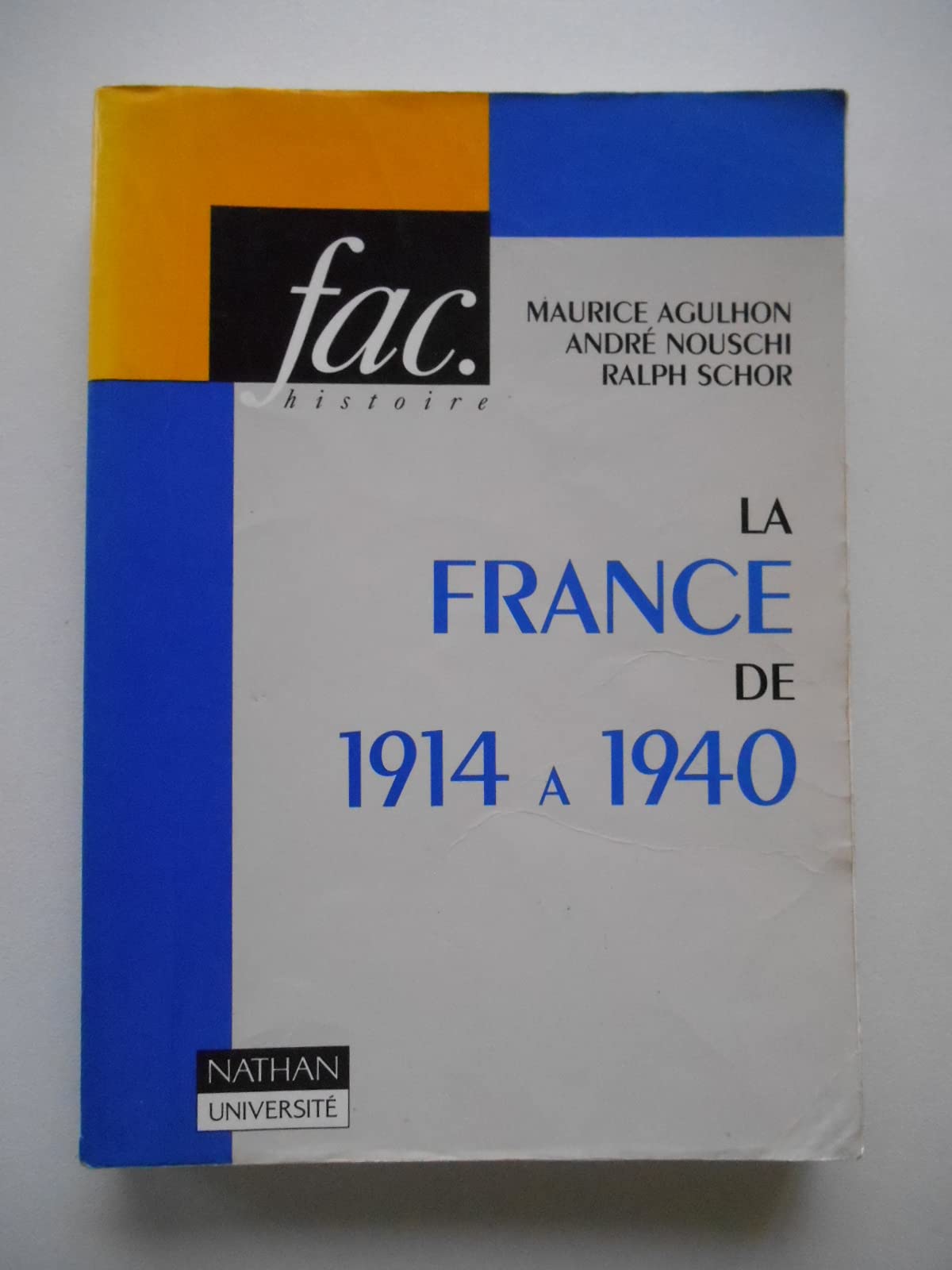 La France de 1914 à 1940 General education