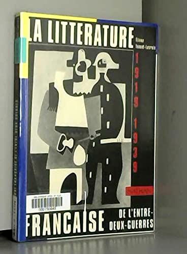 La littérature française de l'entre-deux-guerres (1919-1939) Books