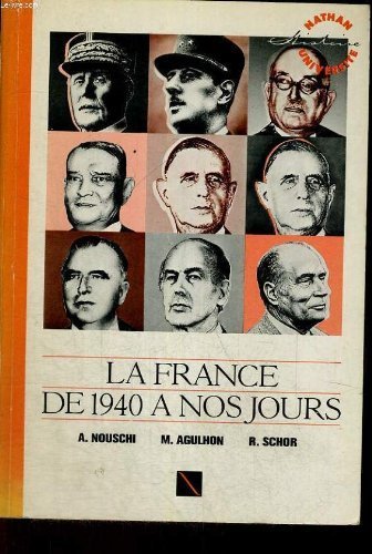 La France de 1940 à nos jours Books