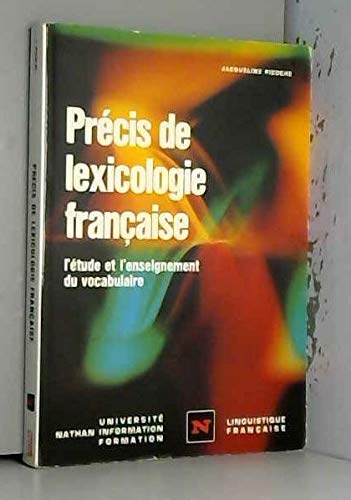 N.lexicologie française (Fins d'Editions) Books