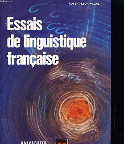 Essais de linguistique française Books