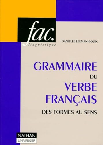 Grammaire du verbe français des formes au sens book