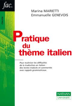 Pratique du thème italien book