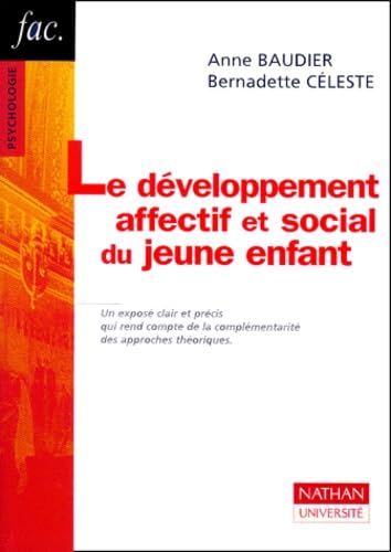 Le développement affectif et social du jeune enfant book