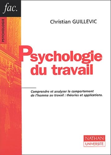 Psychologie du travail book