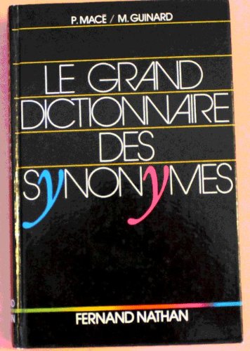 Grand Dictionnaire Des Synonymes Books