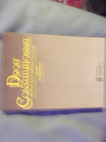 Droit constitutionnel, institutions et régimes politiques book