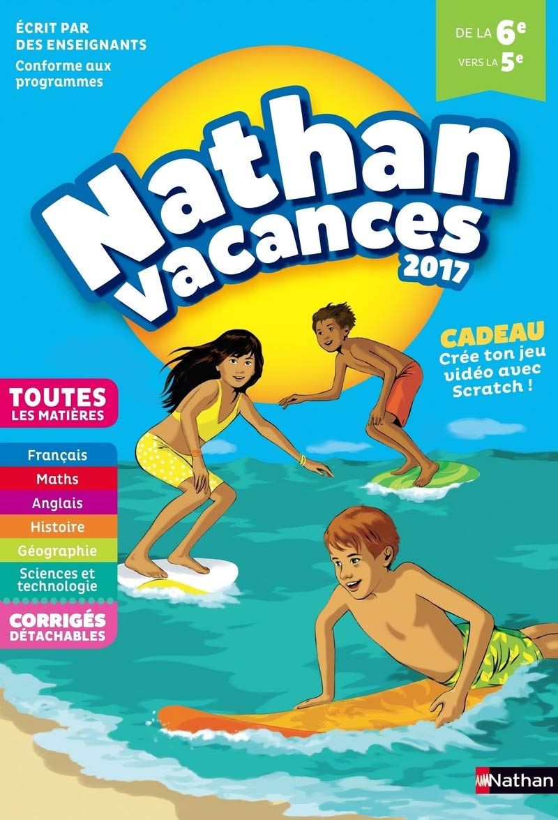 Nathan Vacances 2017 6/5ème - Cahier de vacances book