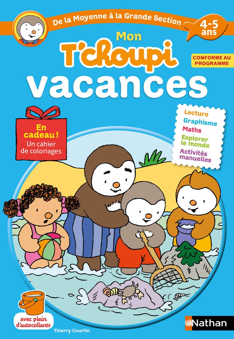 Cahier de vacances T'choupi - j'entre en Grande Section - maternelle 4/5 ans: De la MS à la GS book