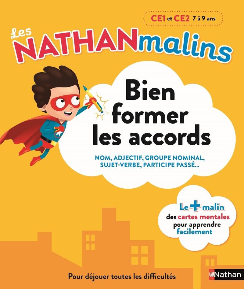 Français : bien former les accords au CE1 et CE2 - Nathan Malins - 7/9 ans: CE1 - CE2 book
