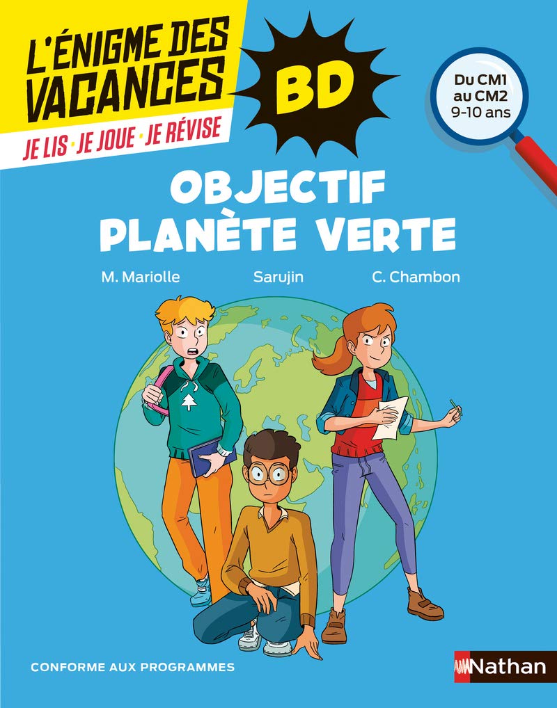 Enigme des vacances BD - Objectif planète verte - CM1/CM2 book