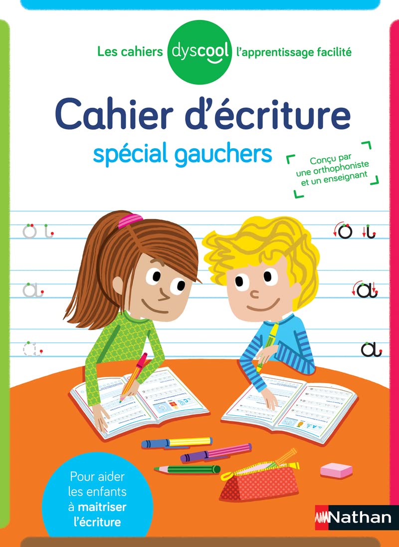 Dyscool - Cahier d'écriture - adapté aux enfants DYS ou en difficulté - Dès 6 ans book