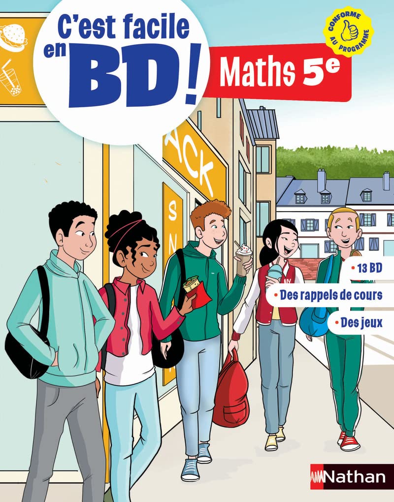 C'est facile en BD ! - Maths 5e - Apprendre facilement les maths avec la bande dessinée pour lever tous les blocages. book