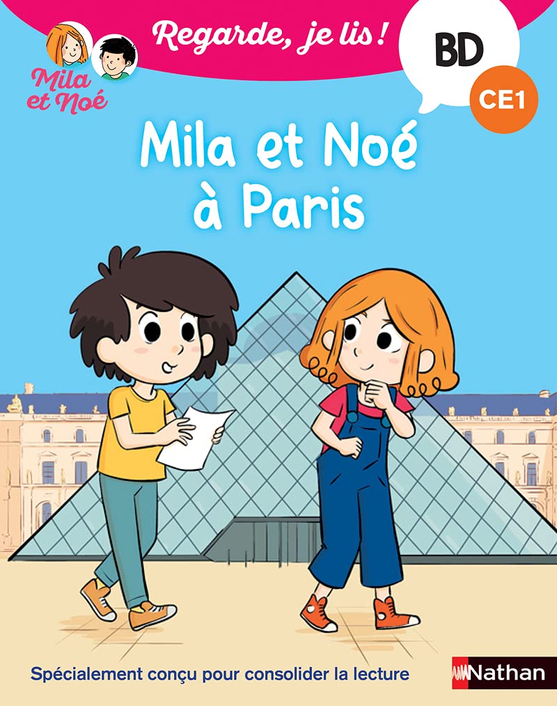 Regarde je lis! Une BD à lire tout seul - Mila et Noé à Paris - BD - CE1 - Dès 7 ans book