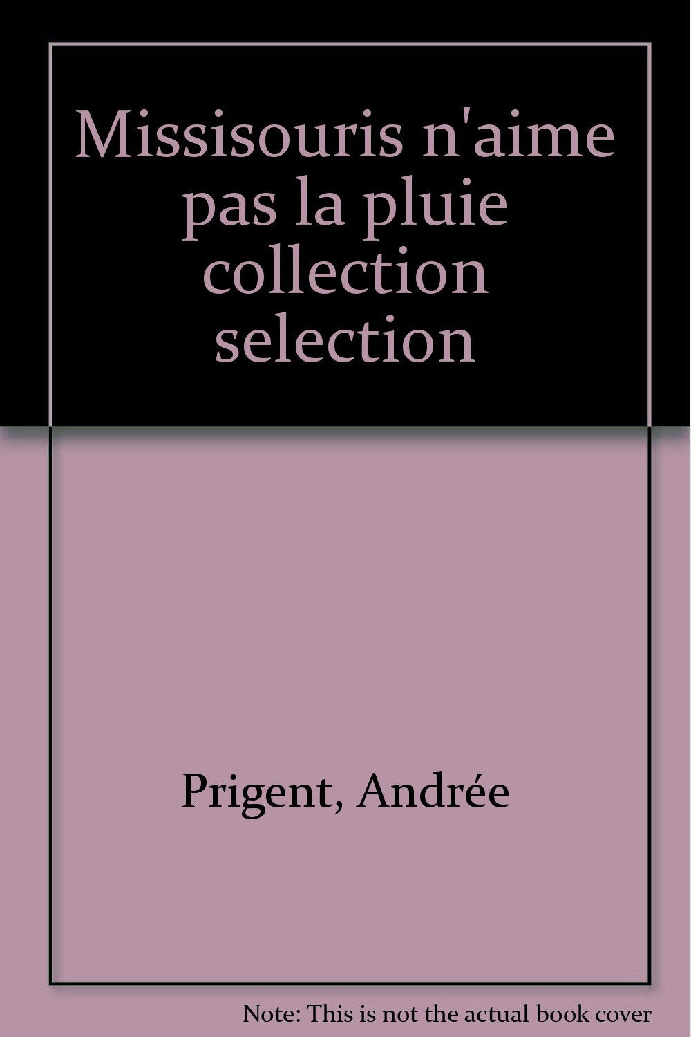 Miss Souris n'aime pas la pluie book