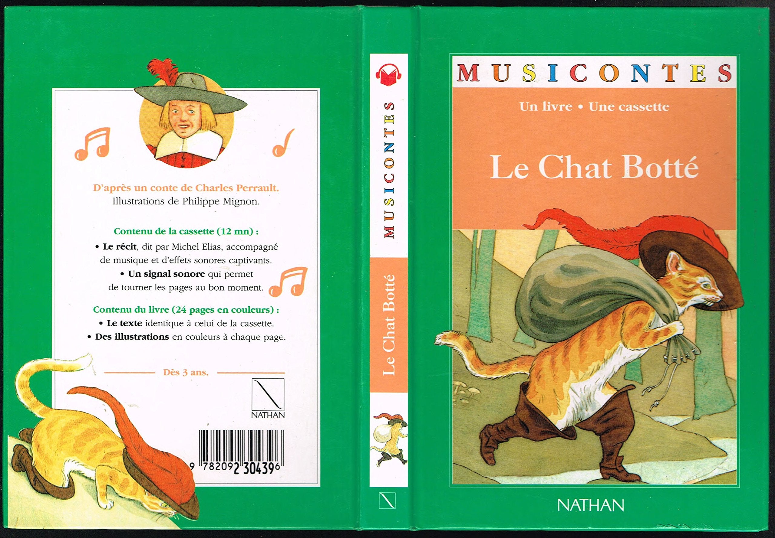 Le chat botte livres cassettes collection musicontes Books
