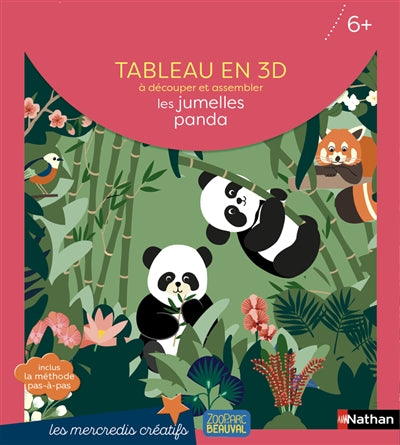 Product Image: Les jumelles panda : tableau en 3D à découper et assembler