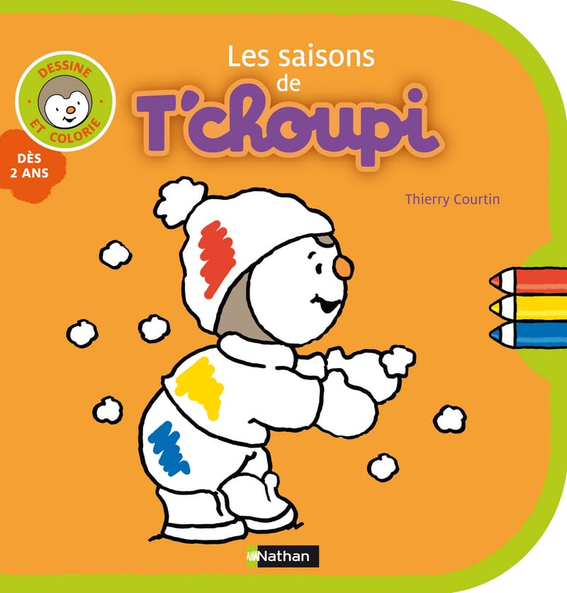 Les saisons de T'choupi: Dessins et coloriages book