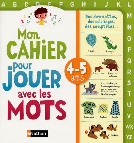 Mon cahier pour jouer avec les mots 4-5 ans Books