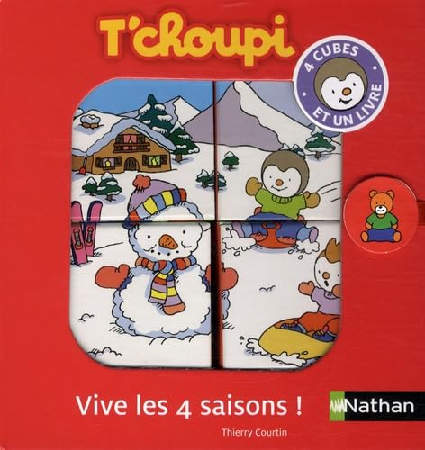 Vive les 4 saisons !: 4 cubes et un livre book