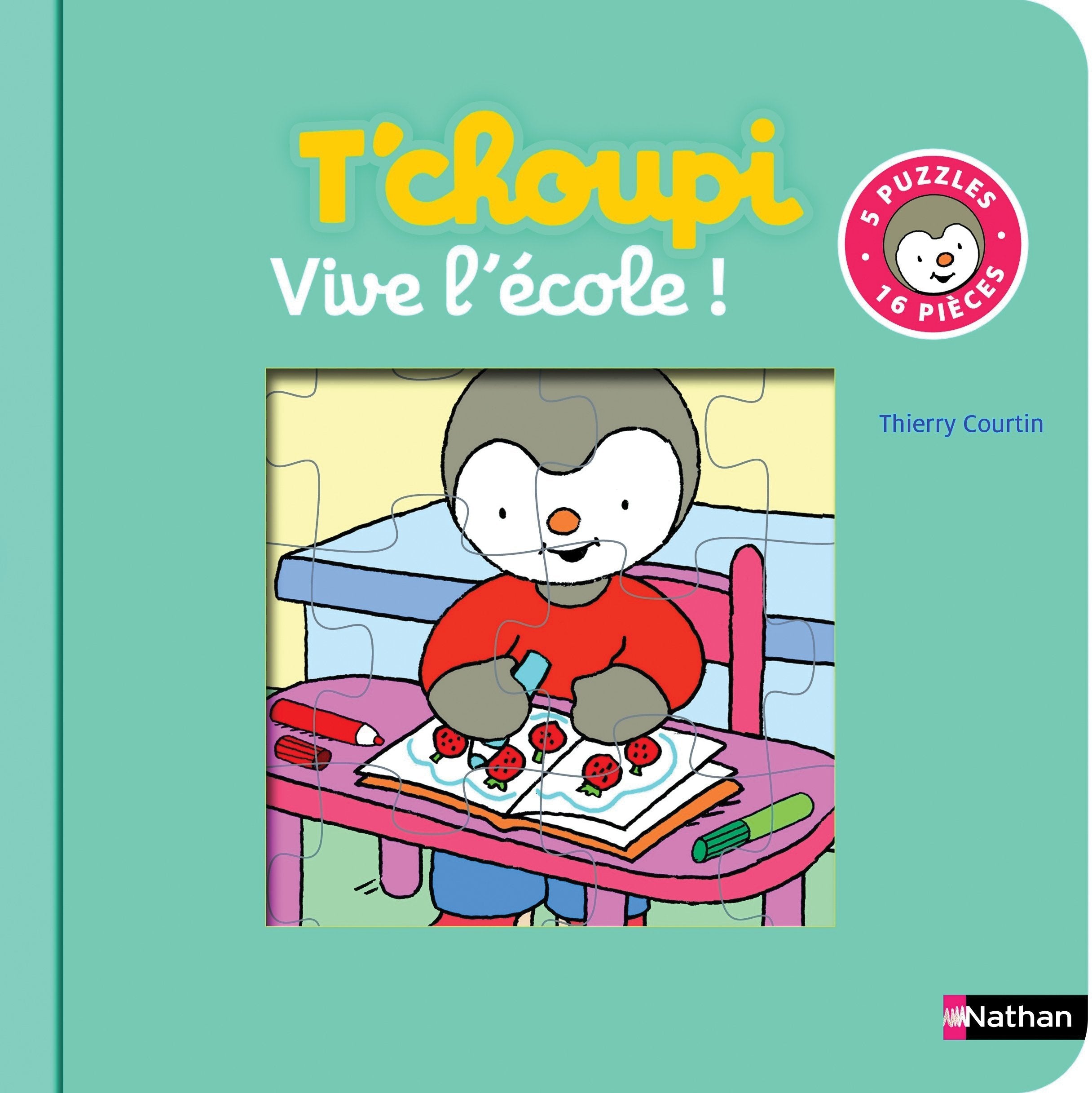 Le Livre-puzzle de T'choupi: Vive l'école ! Non-fiction