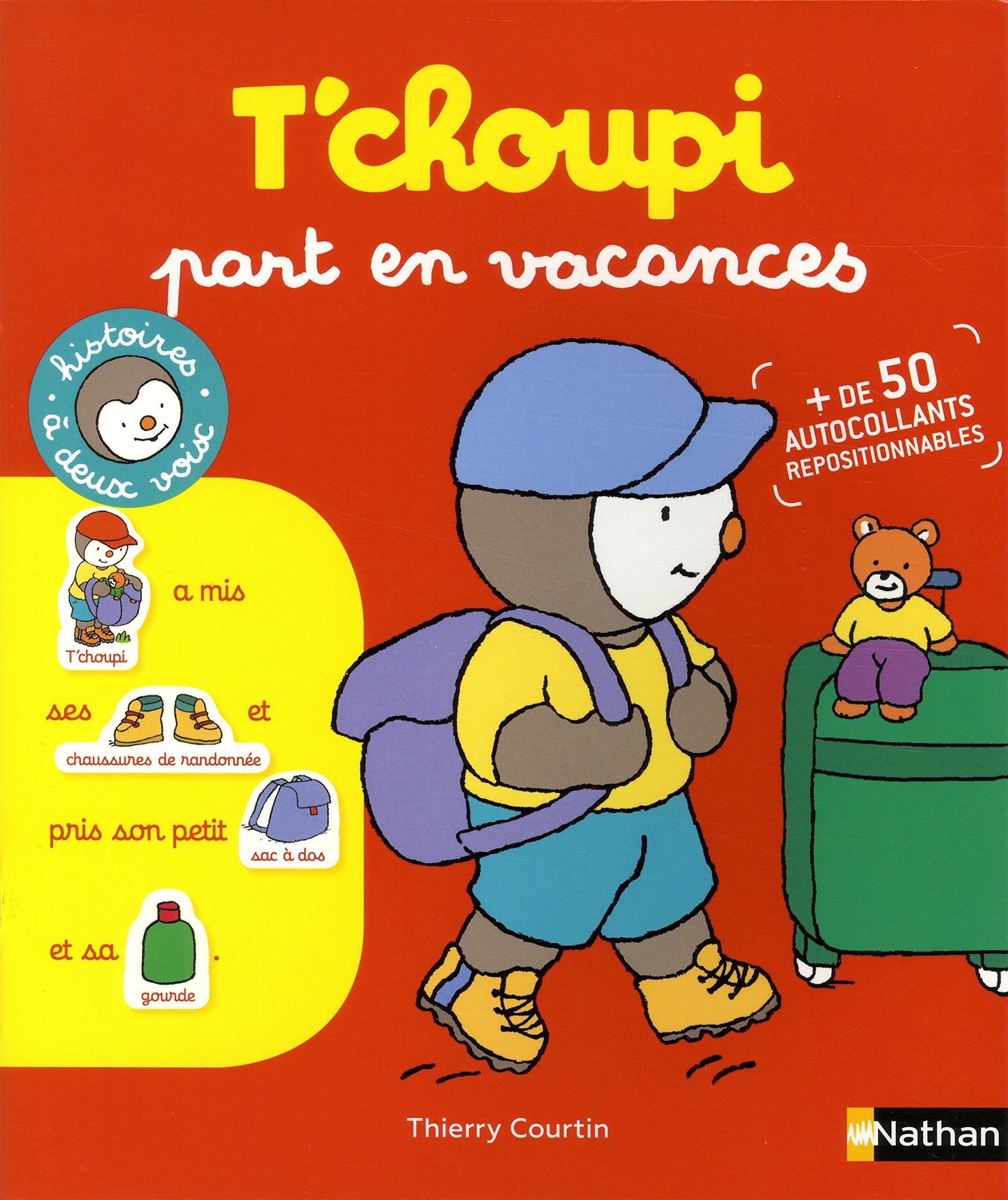Autocollants : T'choupi part en vacances - Dès 3 ans book