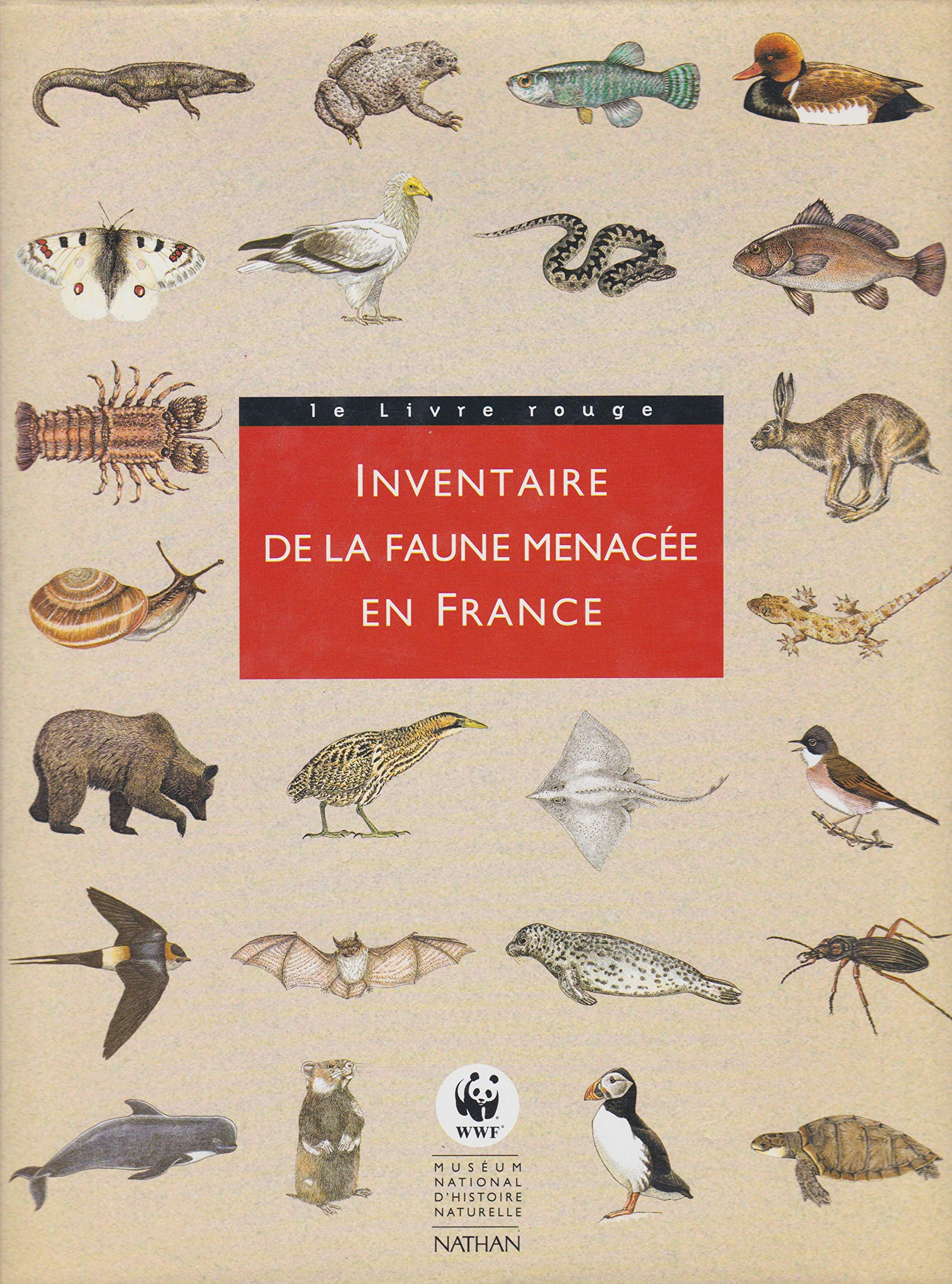 Inventaire de la faune menacée en France Books