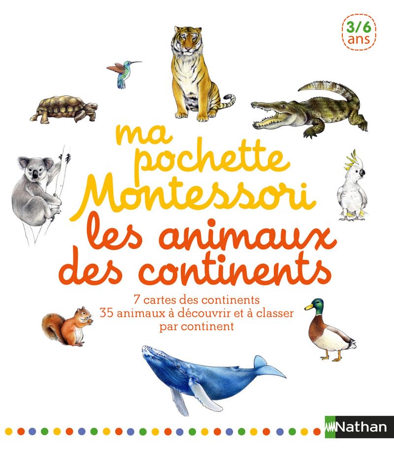 Ma pochette Montessori : Les animaux des continents - 3/6 ans book