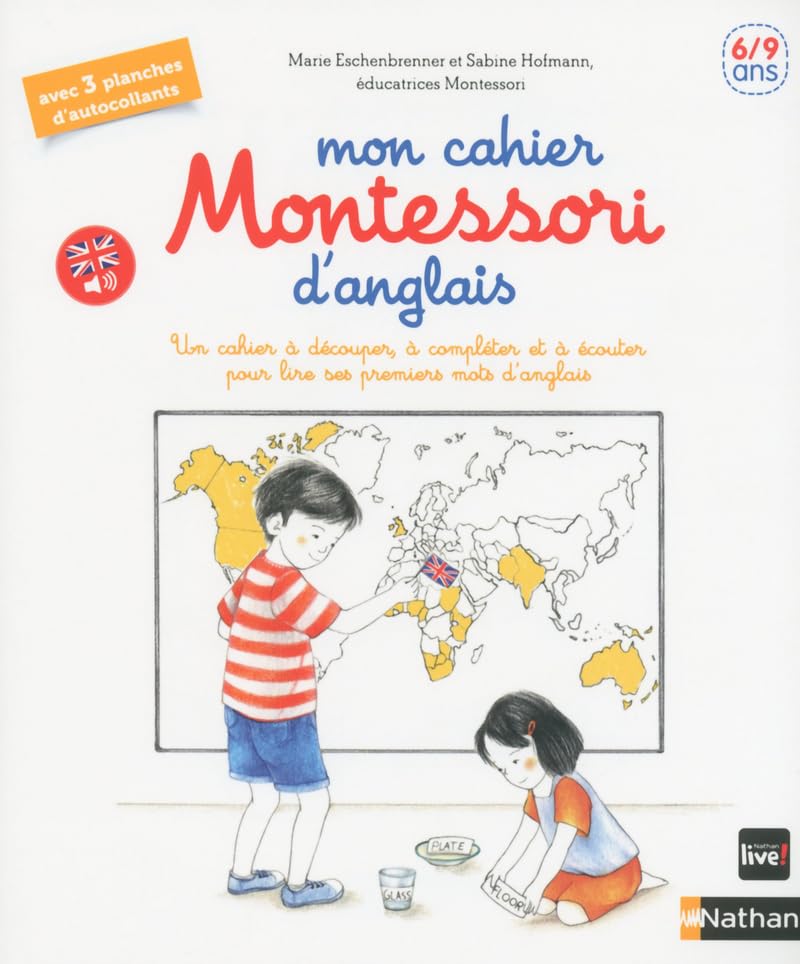 Mon cahier Montessori d'anglais 6/9 ans Parents & Children