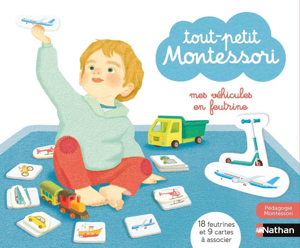 Mes véhicules en feutrines - Coffret tout petit Montessori - Dès 15 mois book