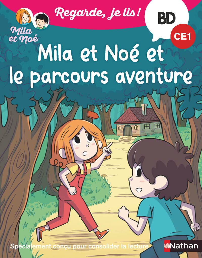 Regarde je lis ! Une BD à lire tout seul : Mila et Noé et le parcours aventure - BD - CE1 book