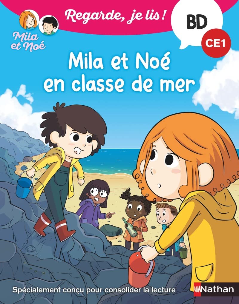 Regarde je lis ! Une BD à lire tout seul : Mila et Noé en classe de mer - BD - CE1 book