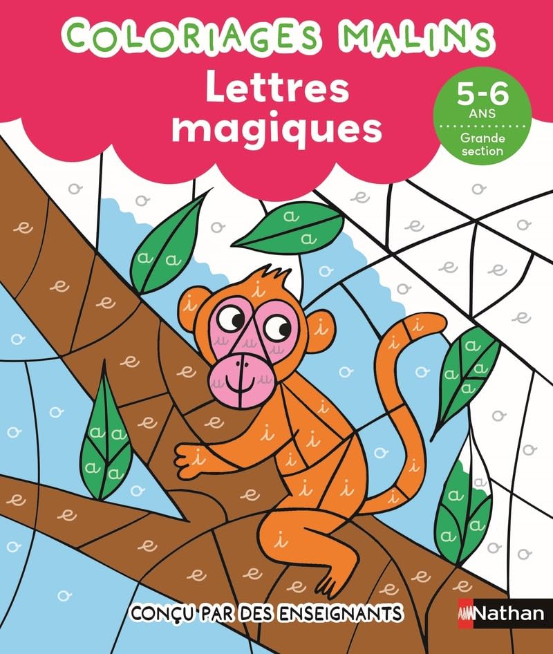 Lettres magiques GS - Coloriages malins - Dès 5 ans book