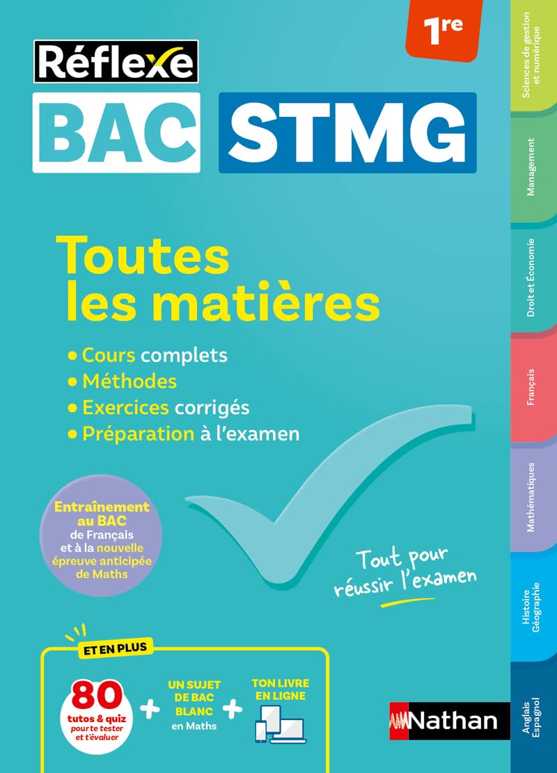Bac STMG - Toutes les matières - Première STMG - Réflexe - 2026-2027 (23) book
