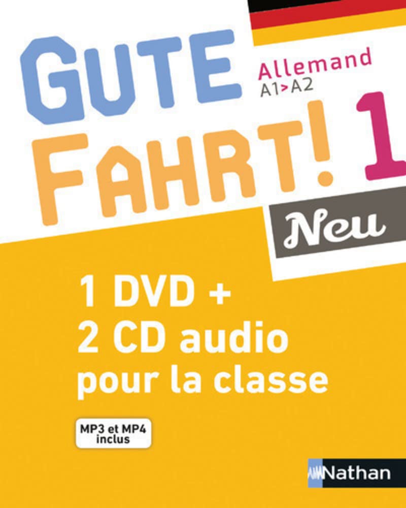 Gute Fahrt 1 Neu Coffret CD + DVD classe 2016 Education & Training