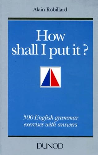 How Shall I Put It ? Books