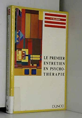 Le premier entretien en psychothéraphie book